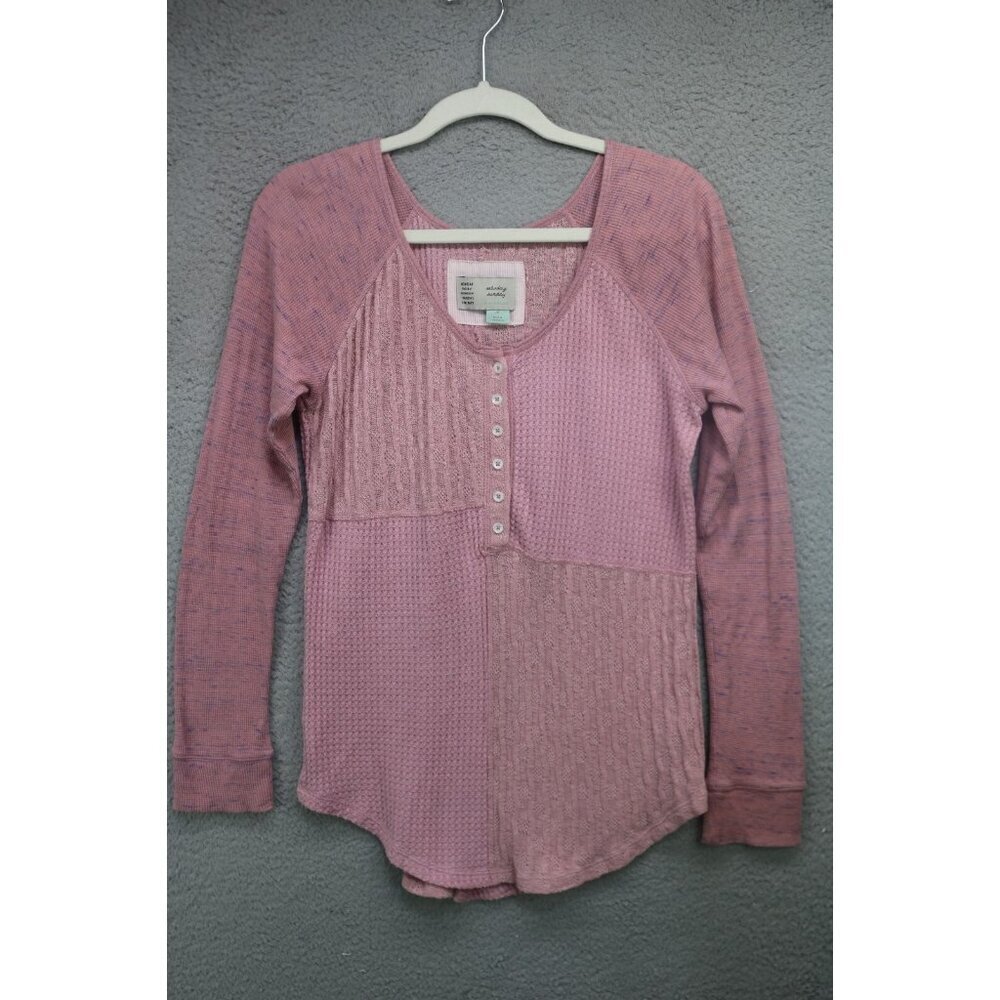 Saturday Sunday by Anthropologie Long Sleeve Waffle Knit Tunic-Small-BOHO-Hippie